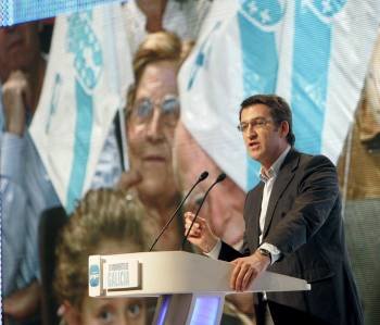 Alberto Núñez durante su discurso.