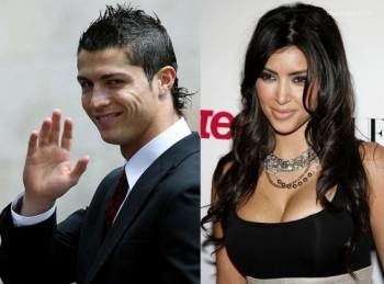 Cristiano Ronaldo y Kim Kardashian.