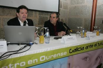 Bieito Rubido y Graciano Palomo, en San Clodio. (Foto: MARCOS ATRIO)