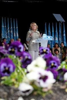 La presidenta de la Comunidad de Madrid, Esperanza Aguirre. (Foto: MONDELO)