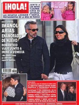 Imanol Arias e Irene Meritxell, en la portada de la revista ¡Hola!