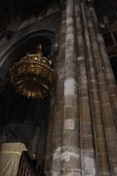 Esta pilastra, pegada al púlpito está completamente mojada. (Foto: JOSÉ PAZ)
