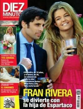 Fran Rivera y Alejandra, en la portada de la revista 'Diez Minutos'.
