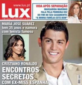 María José Suárez y Cristiano Ronaldo, en la revista 'Lux'.