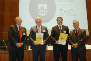 Enrico Grillo, Juan Manuel Jiménez Morán, Joao Batista y Pere Navarro. (Foto: LR)