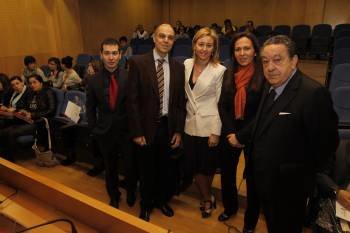 Michinel, Juan Galvez, Inés Iglesias, María Bravo y Emilio Atrio. (Foto: Fariñas)