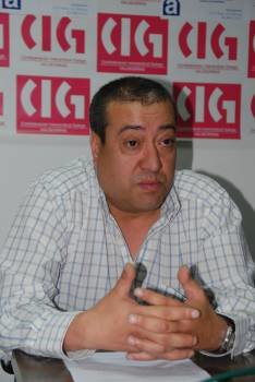 Adriano Brito, responsable comarcal de la CIG.