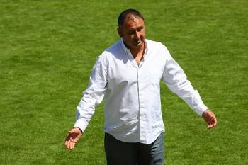 Nico López, entrenador del Constancia balear, gesticula durante uno de los partidos esta campaña.