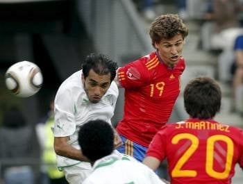 El gol de Llorente salvó el discreto partido de España frente a Arabia Saudí. (Foto: Juan Carlos Cárdenas)