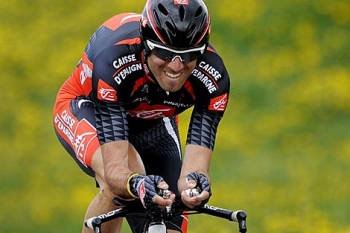 Valverde, el pasado abril, durante una contrarreloj en la Vuelta a Romandía. 