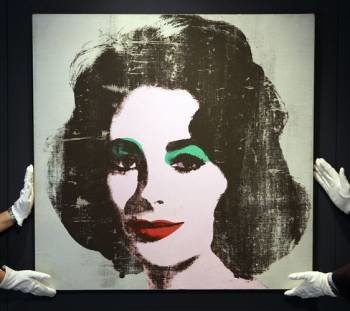 Retrato de Elizabeth Taylor por Andy Warhol