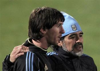 Maradona confía en que Messi guíe a Argentina hasta el triunfo.