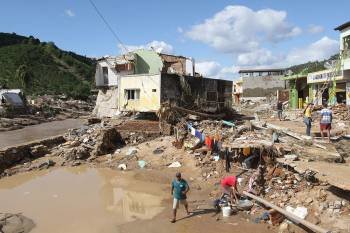 La localidad de Uniao dos Palmares tras las inundaciones. (Foto: T. Sampaio)