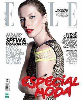 Gisele Bundchen en la portada de 'Elle', edición brasileña
