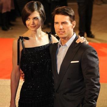Tom Cruise con su esposa, Katie Holmes