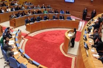 Sesión de trabajo en el Parlamento gallego. (Foto: Archivo)