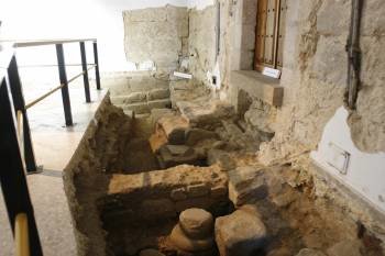 Excavaciones en el Museo Arqueológico al descubierto. (Foto: Miguel Angel)