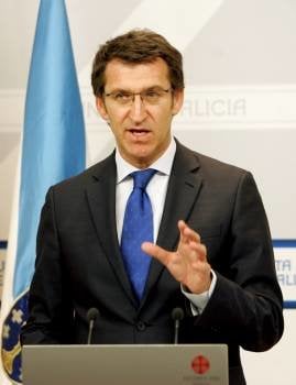Alberto Núñez Feijóo en la comparecencia tras el Consello de la Xunta. (Foto: Xoán Rey)