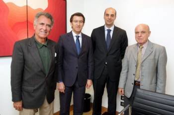 Luis Fernando Quiroga, Alberto Núñez, José Antonio Armada y Antonio Rodríguez. (Foto: LR)
