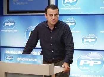 Alejandro Gómez, secretario de  Organización del PPdeG, en rueda de prensa. (Foto: Archivo)