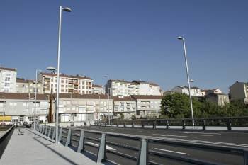 Puente recién abierto entre Manuel Murguía y la Rúa dos Ponxos. (Foto: Miguel Angel)