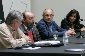 Enrique Nicanor, Xosé Manuel Olveira, Francisco Rodríguez e Isabel Pérez. (Foto: Marcos Atrio)