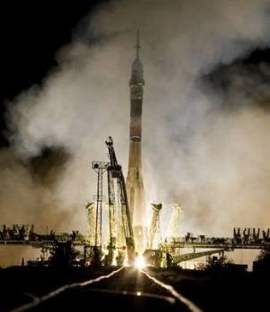 El trasbordador ruso 'Soyuz' despega rumbo a la ISS