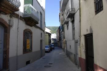 Calle Real, en O Barco. (Foto: L.B.)