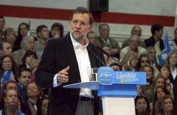 Rajoy, en Linares. (Foto: Enrique Alonso)