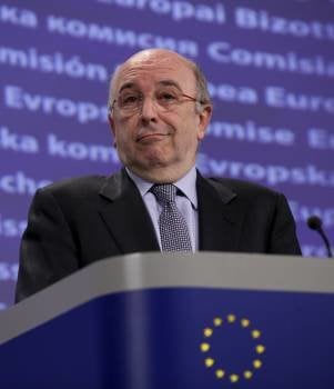 Joaquín Almunia, comisario europeo de Libre Competencia. (Foto: Olivier Hoslet)