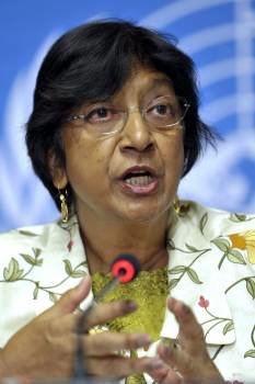 La sudafricana Nawi Pillay, Alta Comisionada de la ONU para Derechos Humanos. (Foto: Martzial Trezzini)