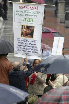 Manifestación en Valladolid en contra de la nueva Ley del Aborto. (Foto: Archivo)