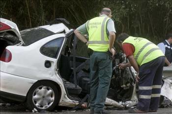 Un accidente en al N-340, una de las carreteras españolas con mayor siniestralidad. (Foto: Archivo)