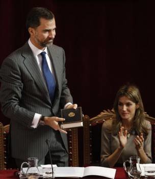 Los príncipes en la presentación oficial de la nueva Ortografía de la Lengua Española
