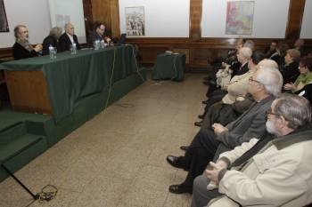 Gonzalo Iglesias Sueiro, Manuel Buciños, Xosé Luis Méndez Ferrín e Xabier Lima. (Foto: Miguel Angel)