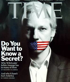 Portada de la revista 'TIME' con Julian Assange, fundador de Wikileaks