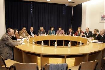 Los miembros de la Executiva Nacional del BNG, en una de sus reuniones. (Foto: ARCHIVO)