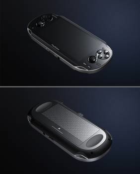 Vistas frontal y trasera de la nueva consola portátil de Sony (Foto: GOOGLE.COM)