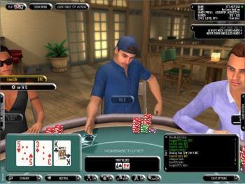 Partida de póquer virtual en una página web de internet. (Foto: )