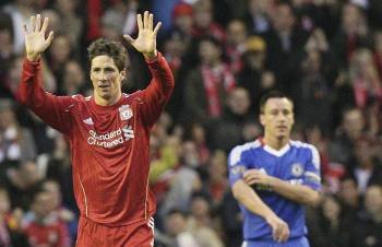 Fernando Torres, durante el último Liverpool-Chelsea.? (Foto: l. parnaby)