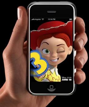  Publicidad de Disney en un iPhone