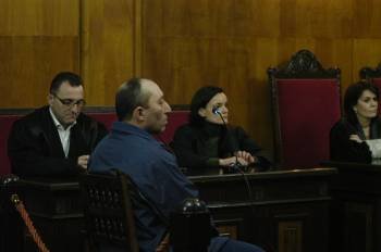 David Ferrón, durante la lectura del veredicto, el pasado mes de enero. (Foto: MARTIÑO PINAL)