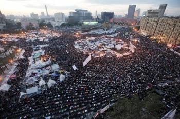 Continúan las concentraciones en la plaza Tahrir. Foto: EFE