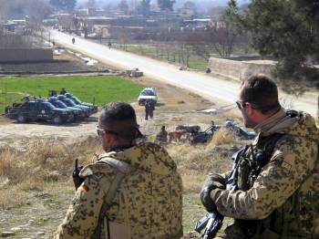 Soldados en un puesto de control en Afganistán. (Foto: MIRWAEC SAHEL)
