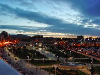 Vista de Vilagarcía al anochecer. (Foto: ARCHIVO)