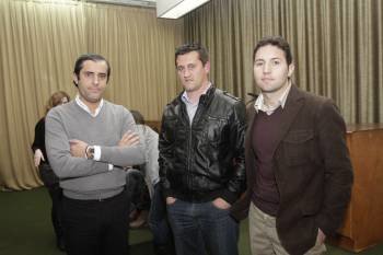 Ramón Fernández, Antonio Estévez y Jorge Fernández. (Foto: MIGUEL ÁNGEL)