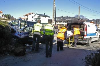 Accidente mortal ocurrido el pasado mes de enero, en la travesía de Corzos. (Foto: MARTIÑO PINAL)