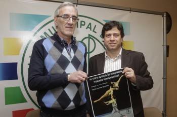 Estévez y Varela, en la presentación de la Copa Galicia. (Foto: m. ángel)
