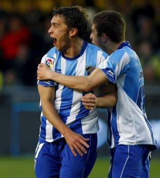 Sebas Fernández celebra el gol del empate.? (Foto: d. castelló)