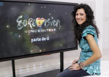 La cantante gallega Lucía Pérez, representante española en Eurovisión.
